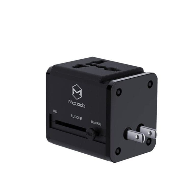 Mcdodo CP-4380 Travel Adapter 2.4A Dual USB & Worldwide for UK, US, AU, Europe