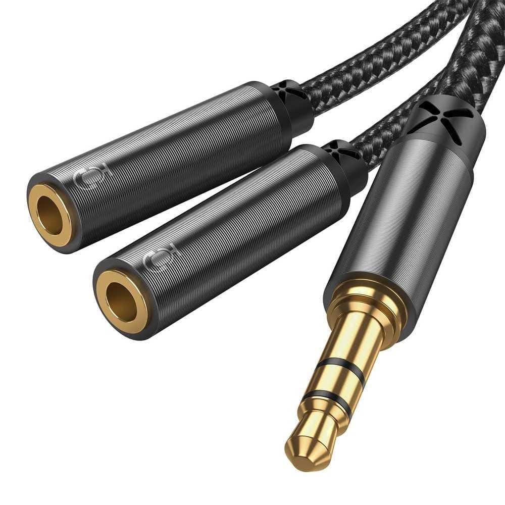 JOYROOM SY-A04 Earphone sharing cable Male to 2 female splitter audio cable