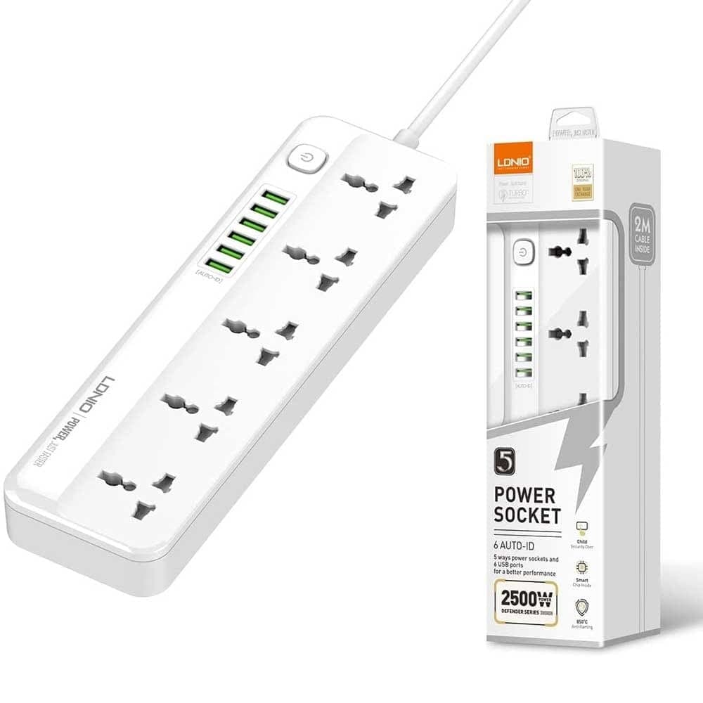 LDNIO SC5614 Power Strip 5 AC Outlets and 6 USB Ports