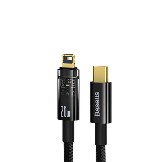 Baseus 20W Explorer Series Auto Power-Off Type-C to iPhone Fast Charging Data Cable