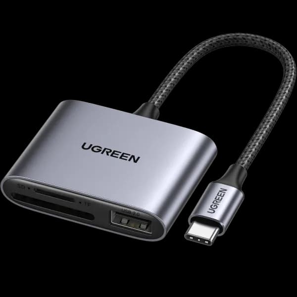 UGREEN 3 in 1 USB Type C Card Reader