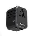 MOMAX 1-World Type C + 4 USB AC Travel Adapter