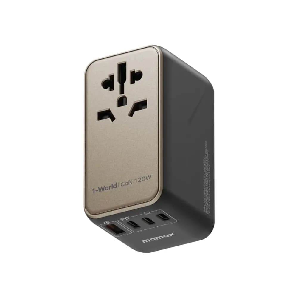 Momax 1-World 140W/120W Universal 4-Port Travel GaN Charger