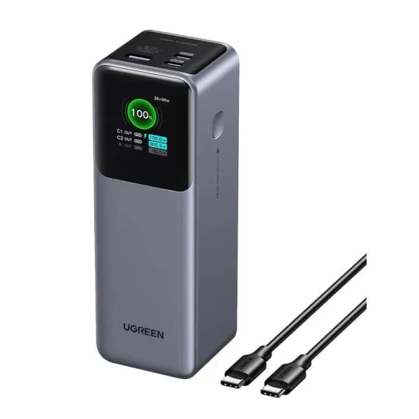 UGREEN Nexode Power Bank 25000mAh 200W with Smart Digital Display