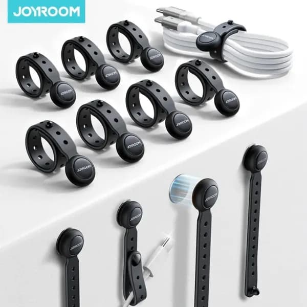 Joyroom Magnetic Cable Management Ties Wire Organizer Cable Holder 12/6PCS