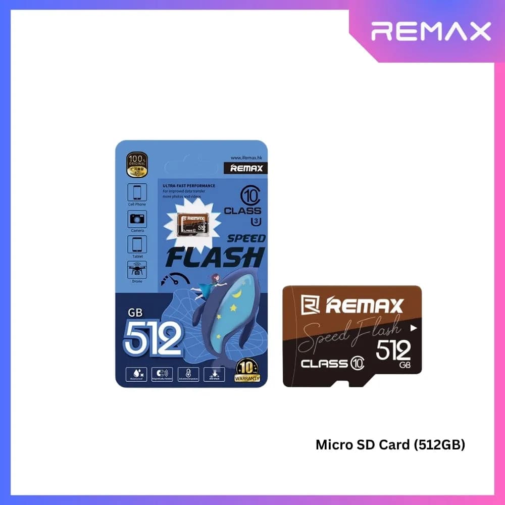 REMAX Micro SD Memory Card (32GB / 64GB / 128GB / 256GB / 512GB)