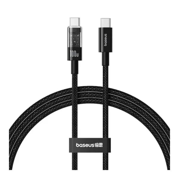 Baseus Gem Series Type-C to Type-C 100W Cable For Macbook Mobile Iphone 15 Series Samsung Pixel