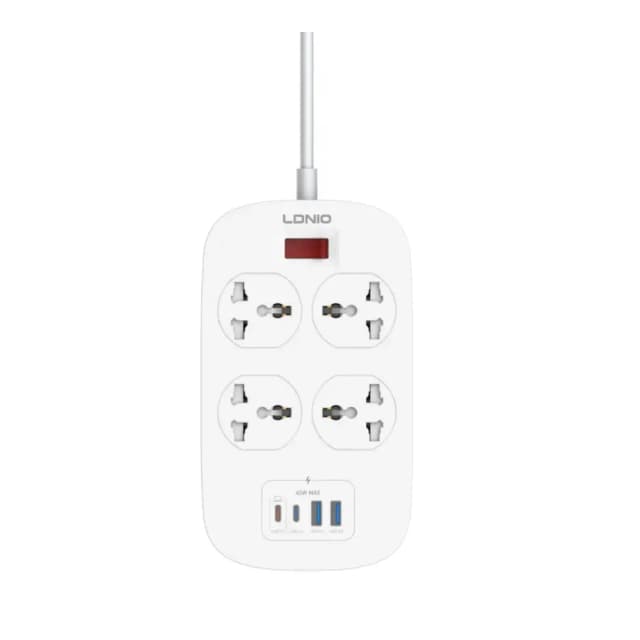 LDNIO SC4407C Universal Outlet 45W USB Power Strip with 4 AC outlets