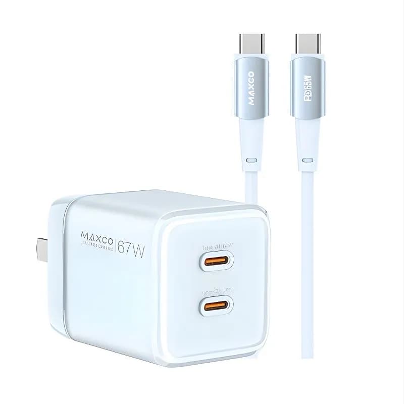 Maxco MC20CC 67W GaN Fast Charger with Dual Type C PD