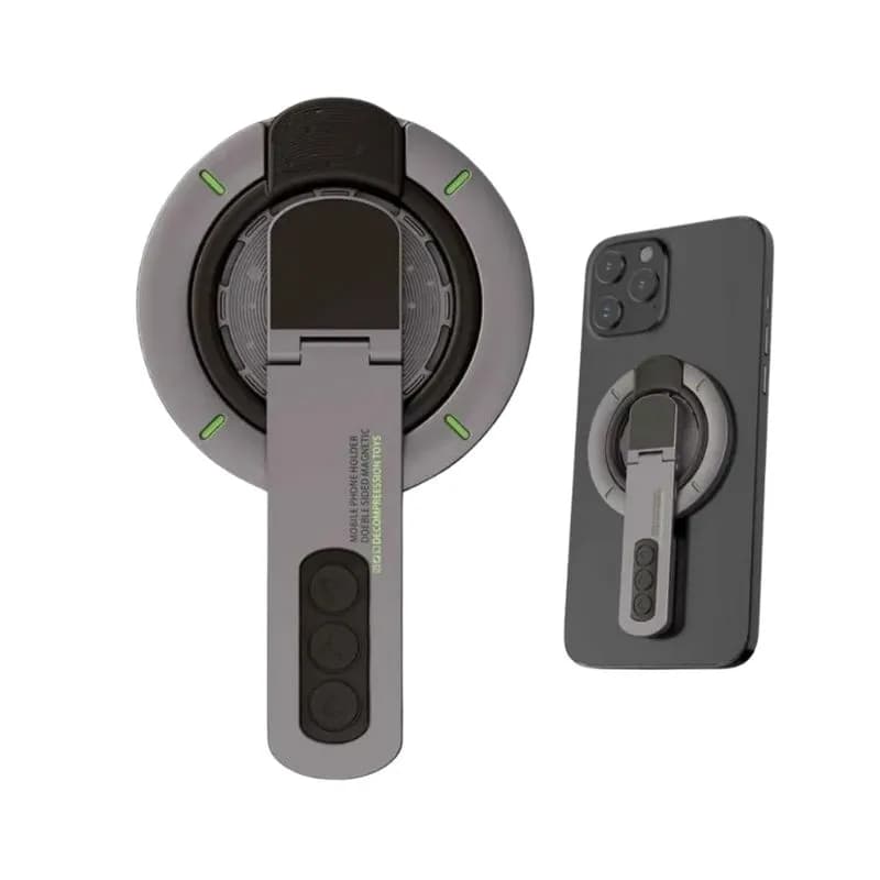 MagSafe Phone Grip Kickstand 3in1 Magnetic Phone Ring Holder with Double Sided Magnet