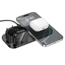 Hoco CW65 15W 3 in 1 Ultra Thin North Tabletop Wireless Fast Charger