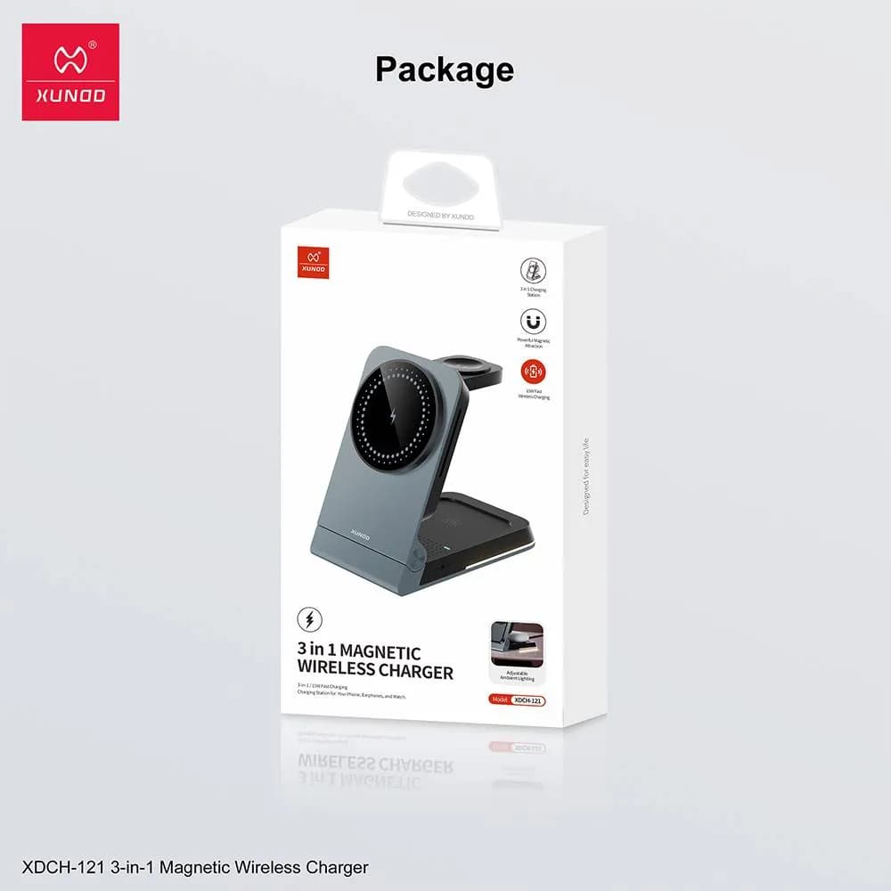 XUNDD XDCH-121 3-in-1 Wireless Charger