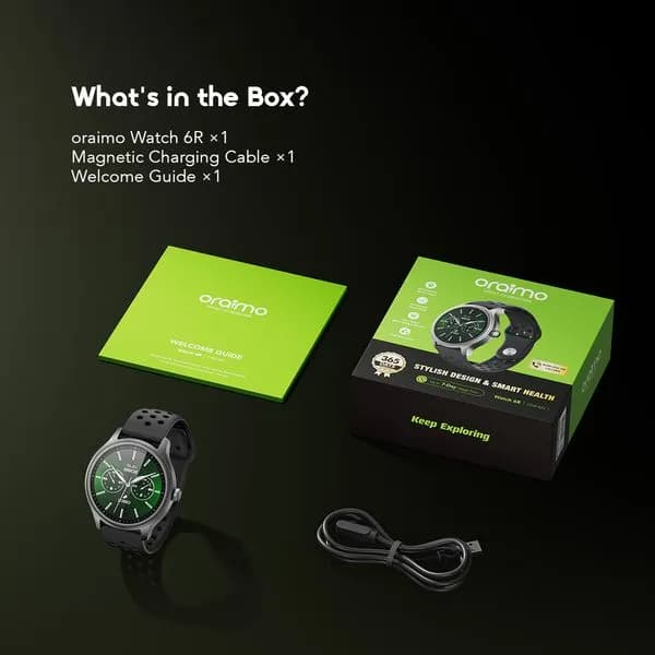 Oraimo Watch 6R Calling Smart Watch 1.39" TFT Display