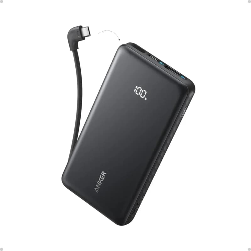 Anker Zolo Power Bank A110D 10K 22.5W Built-In USB-C Cable