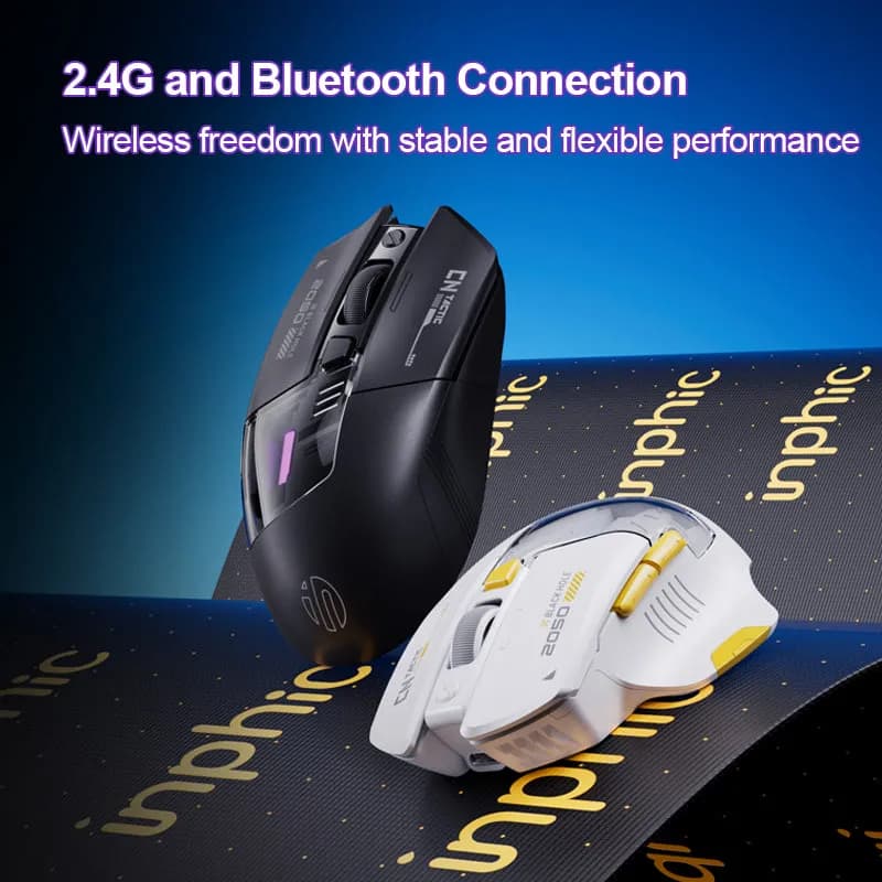 Inphic A9 Explorer V2 Bluetooth and 2.4G Wireless Mouse