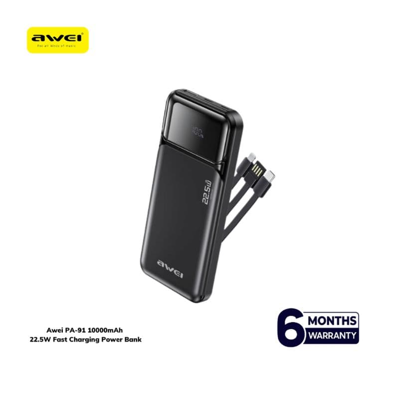 Awei PA-91 10000mAh 22.5W Power Bank Price in BD