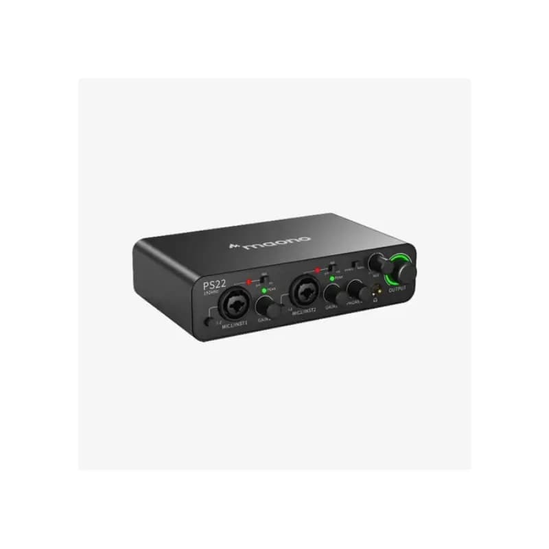 Maono PS22 Audio Interface With 24-Bit/192kHz Recording Quality