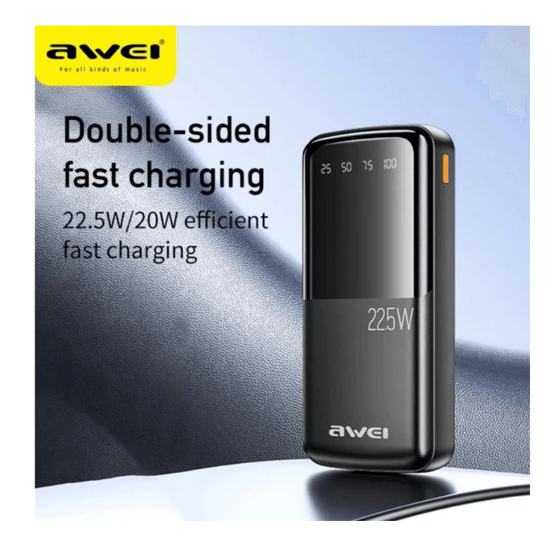 AWEI PA-50 20000mAh Power Bank with 22.5W Fast Charging