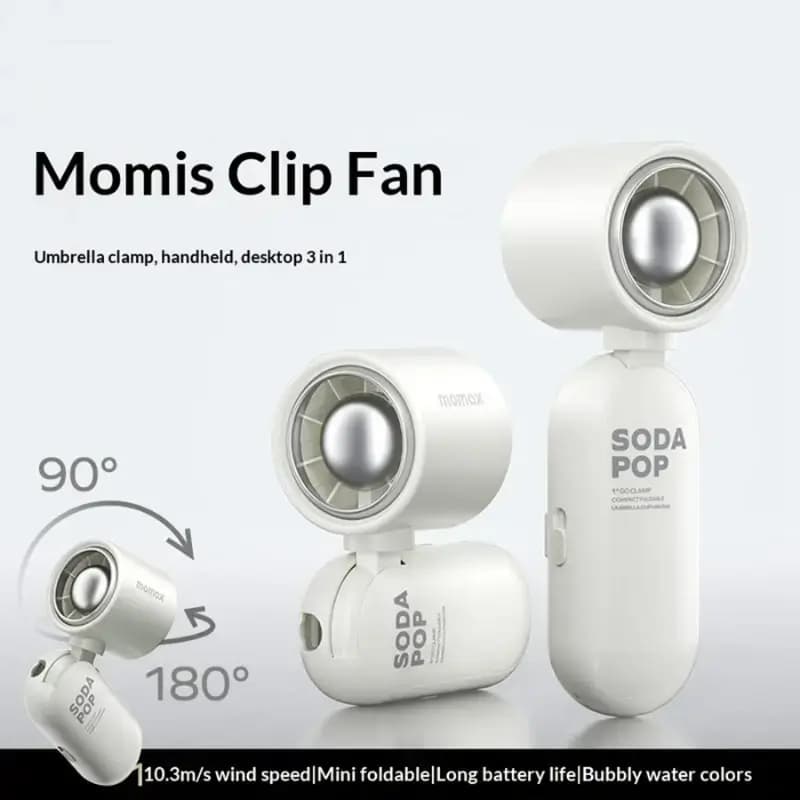 Momax IF22 Foldable Umbrella Clip Fan for Outdoor Cooling
