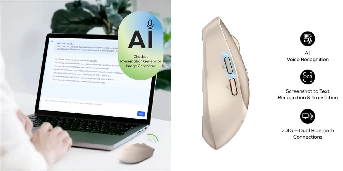 Momax 1-Folio AI-Powered Wireless Mouse
