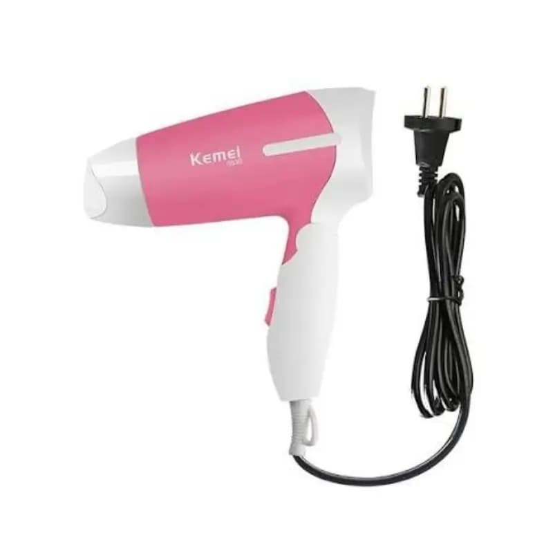 KEMEY KM-6830 Mini Folding Hair Dryer With Negative Ion Care