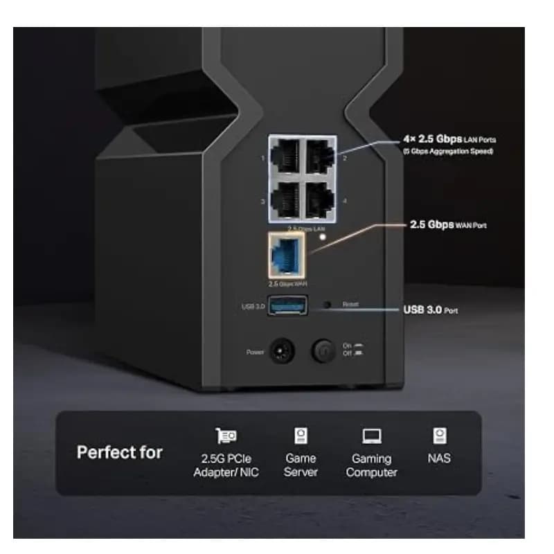 TP-Link Archer BE550 BE9300 Tri-Band WiFi 7 Gaming Router