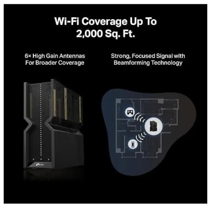 TP-Link Archer BE550 BE9300 Tri-Band WiFi 7 Gaming Router