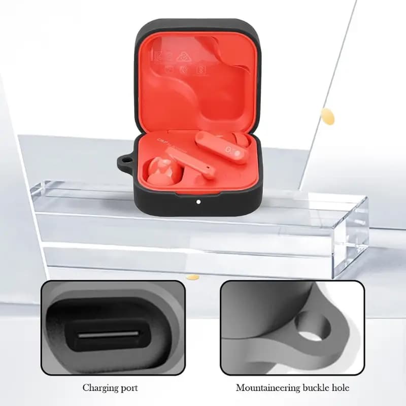 BOVUGAC Silicone Case For CMF Buds2 Plus With Keychain