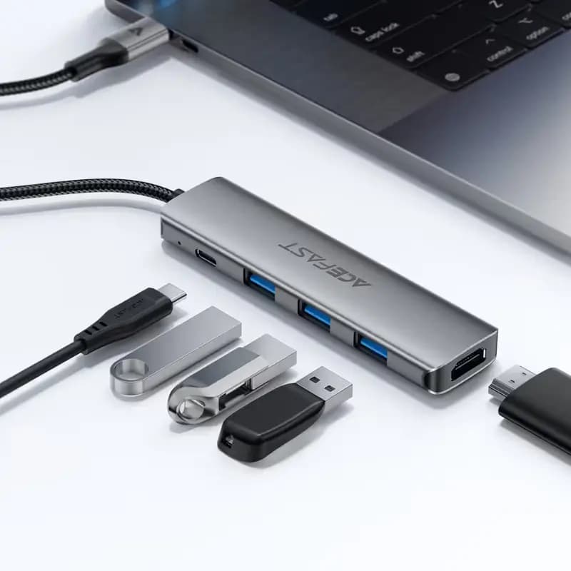 ACEFAST J16 5-in-1 USB-C Docking Station with 90W PD and 4K@60Hz HDMI