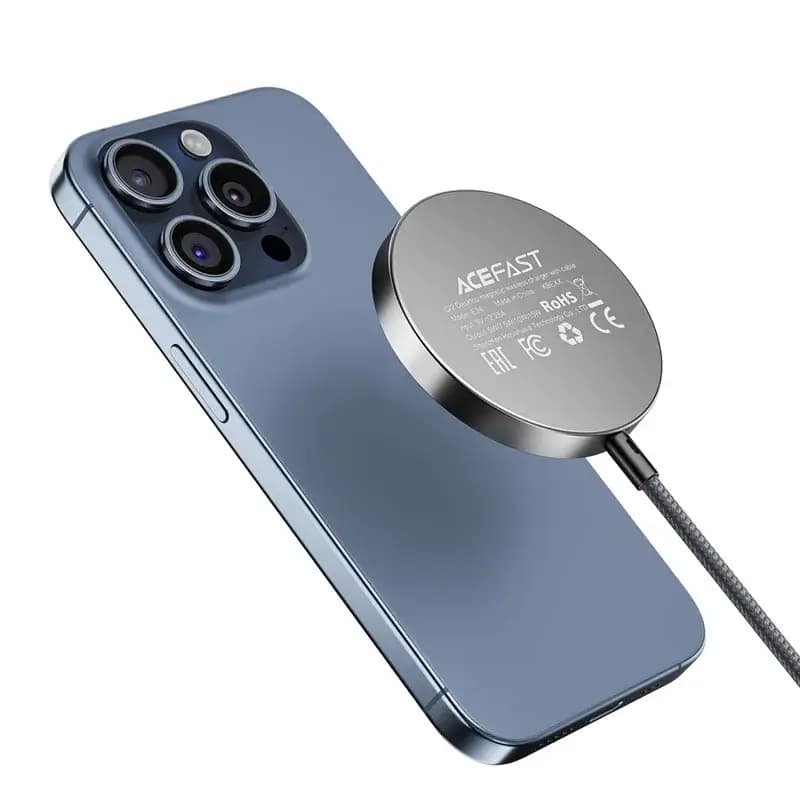 ACEFAST E24 Qi2 Magnetic Wireless Charging Pad with Aluminum Alloy Build