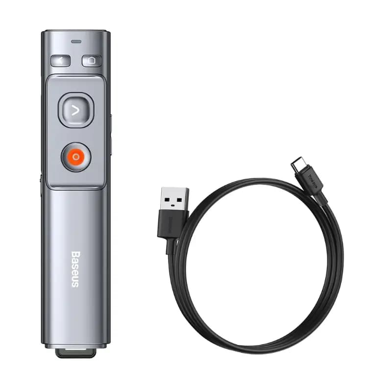 Baseus Orange Dot Wireless Presenter with Red Laser Pointer