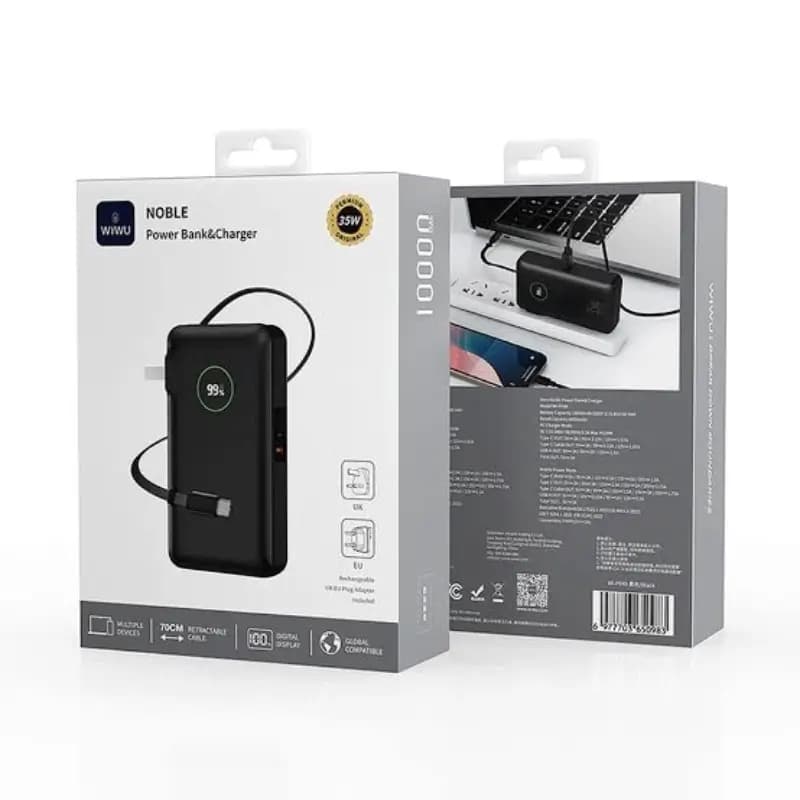 WiWU Noble P049 35W 10000mAh Power Bank Charger