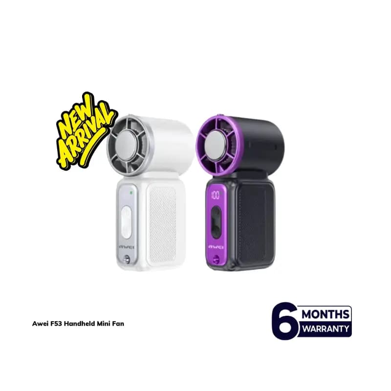 AWEI F53 Handheld Mini Fan with Ice Magnetic Cooling Plate