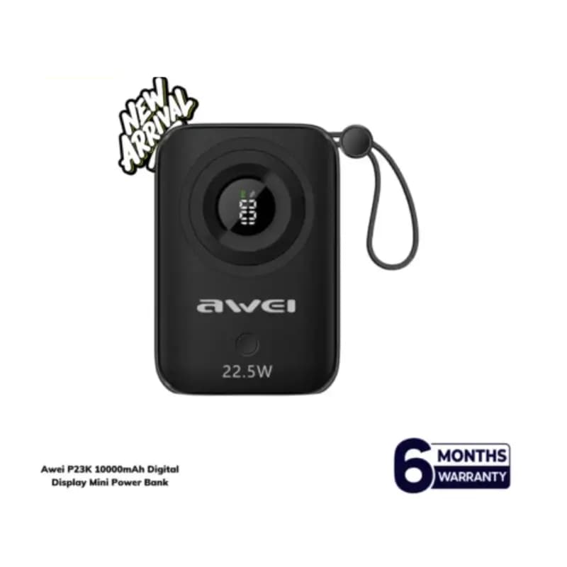 AWEI P23K 10000mAh Digital Display Mini Power Bank