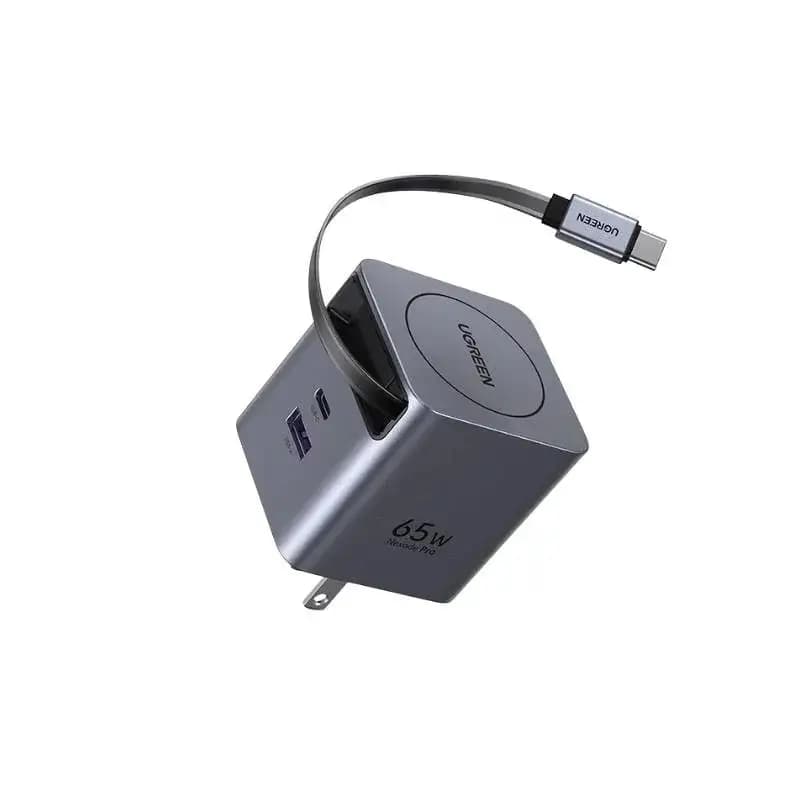 UGREEN X615 65W GaN Fast Charger with Retractable USB-C Cable
