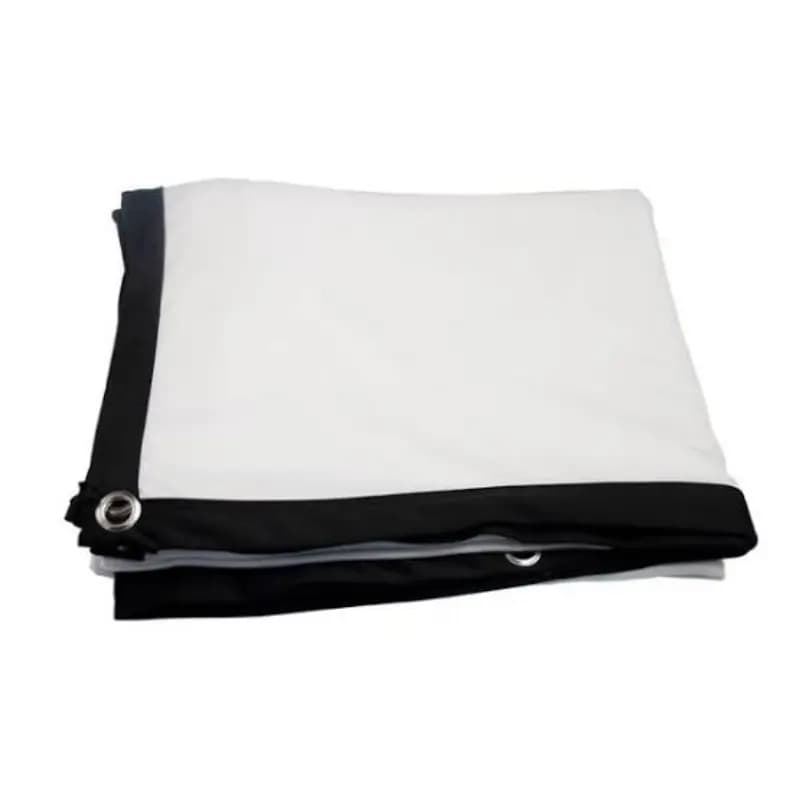 84 Inch Simple Milk Silk Fabric Projector Screen