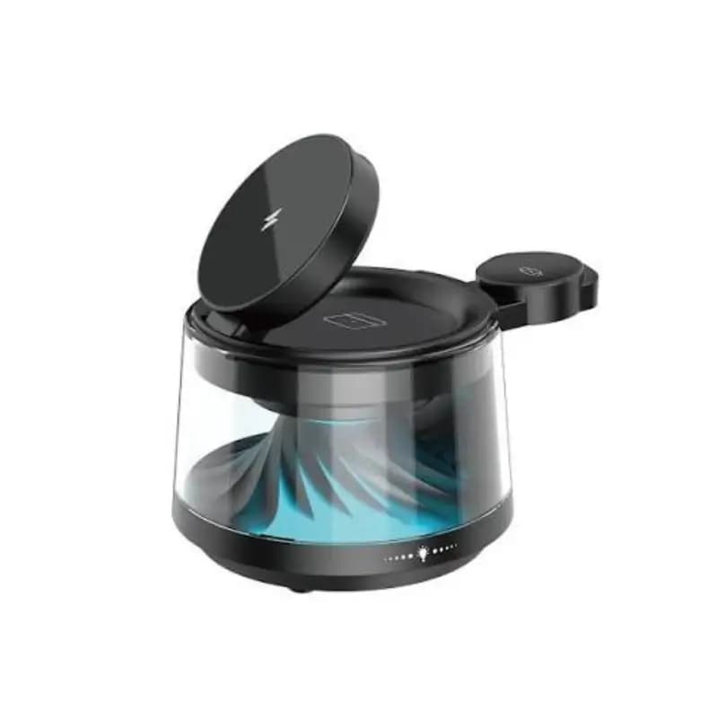 WiWU Flow Wi-W039 5-in-1 Wireless Charger with Ambient Light & Speaker