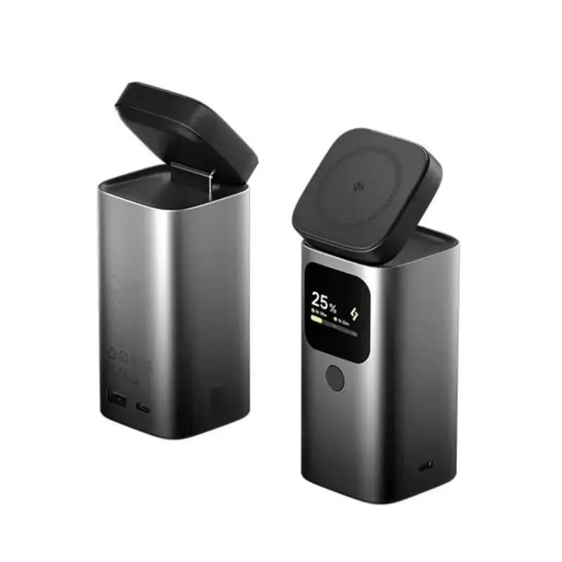SHARGE StandMag 15000mAh Qi2 Magnetic Power Bank with 100W Fast Charging