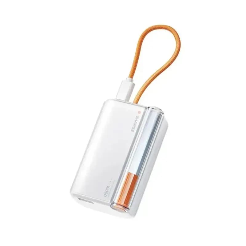 SHARGE Flow 3 45W Power Bank – 10000mAh with Built-In Cable