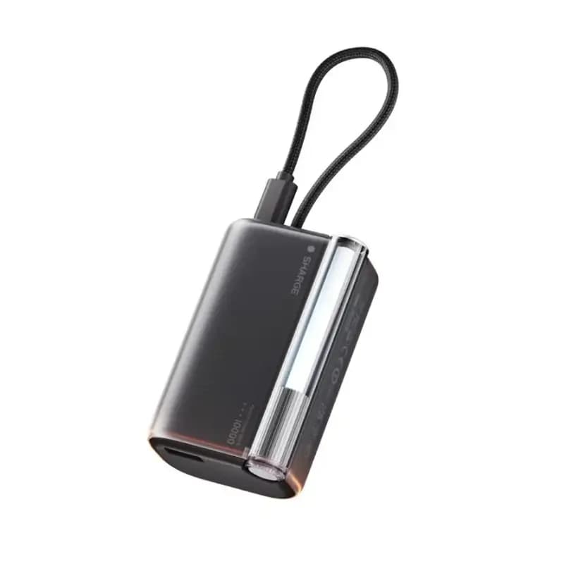 SHARGE Flow 3 45W Power Bank – 10000mAh with Built-In Cable