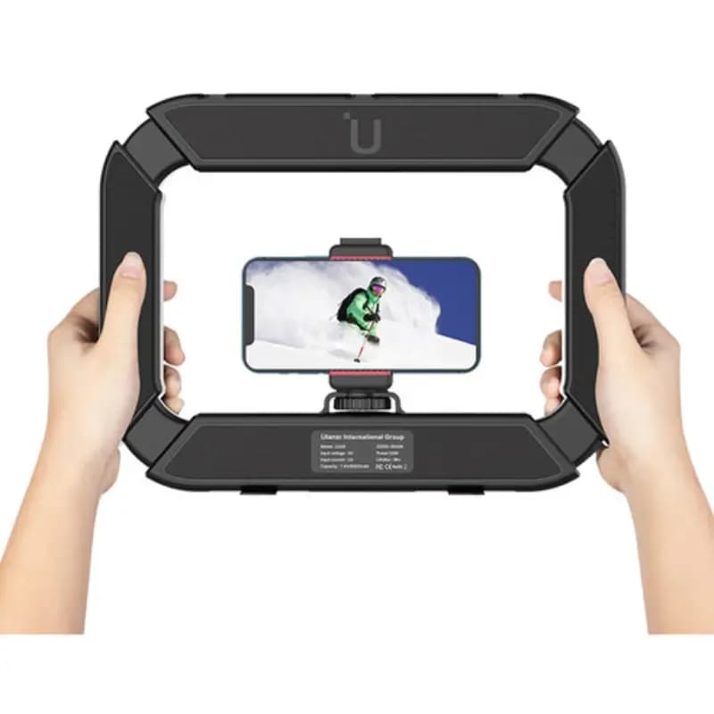 Ulanzi U200 Smartphone Cage with 8000mAh Power Bank and LED Ring Light