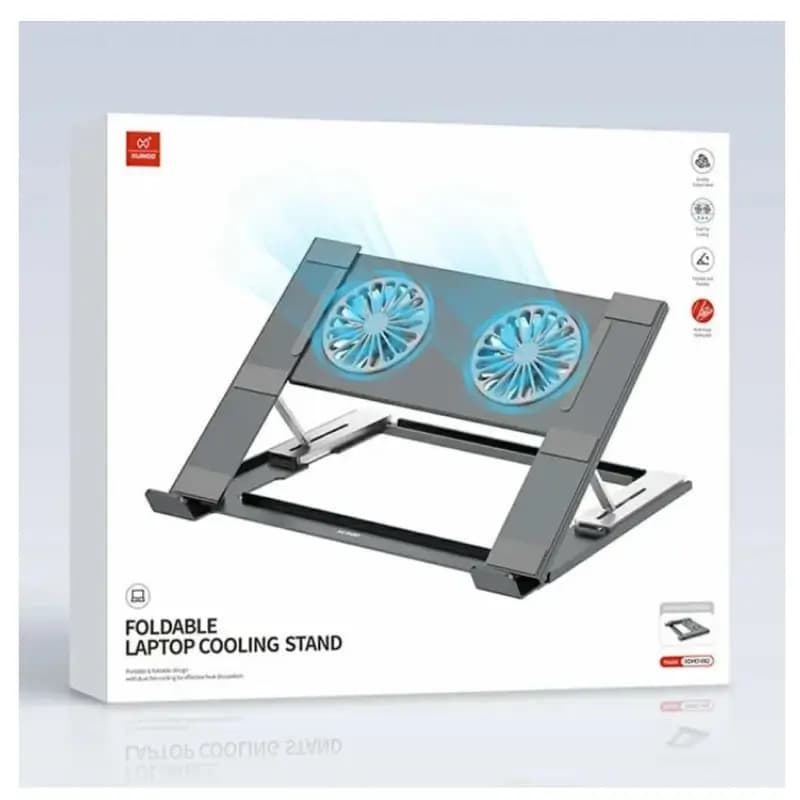 XUNDD XDHO-082 Foldable Laptop Cooling Stand with Dual Fan for Up to 17-Inch Laptops