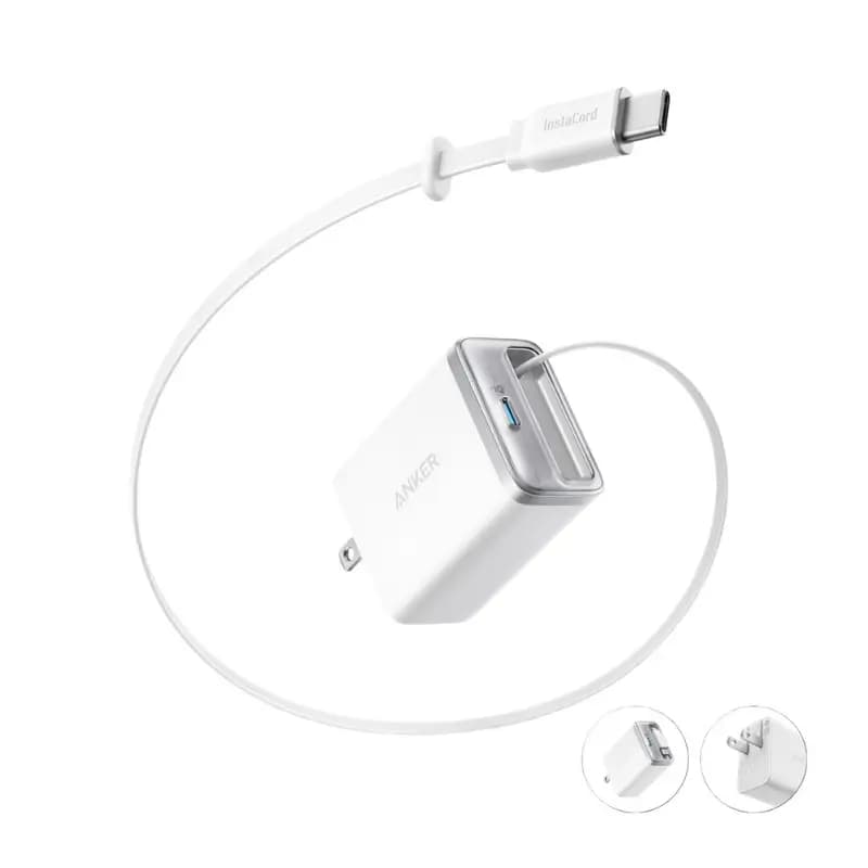 Anker Nano 35W PD Fast Charger with Retractable USB-C Cable