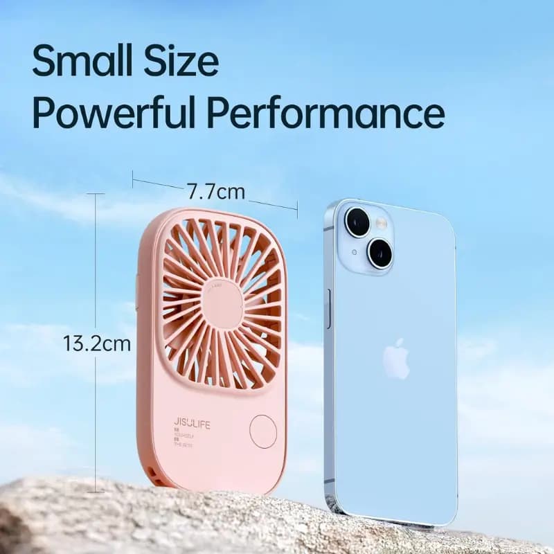 JISULIFE Mini Lash Fan Handheld Personal Cooling Fan