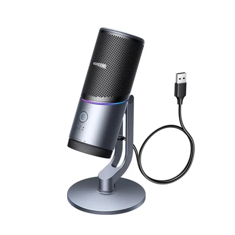 UGREEN CM769 USB Condenser Microphone with AI Noise Reduction and RGB Lighting