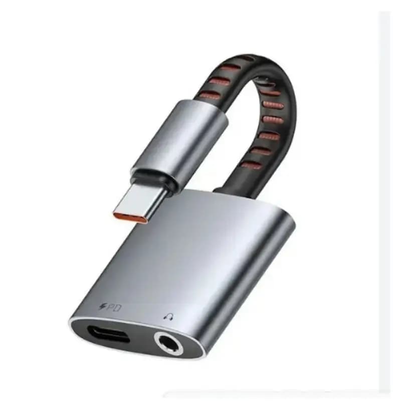 Mcdodo CA-505 2-in-1 USB-C to 3.5mm Audio Adapter with 60W PD Charging & Hi-Res Sound