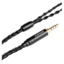 NICEHCK Black Wheat 8-Core Silver-Plated 2-Pin Microphone Cable