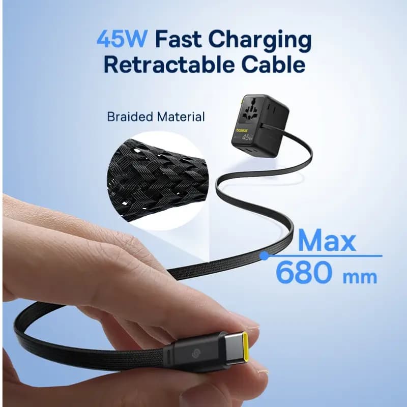 Baseus PicoGo AG11 45W GaN Universal Travel Adapter