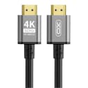 XO GB017A HDMI to HDMI Metal Adapter Cable 4K@60Hz 3M
