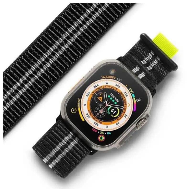 Ringke Sports Air Loop Breathable Nylon Strap for Apple Watch 42mm-49mm, Adjustable Fit
